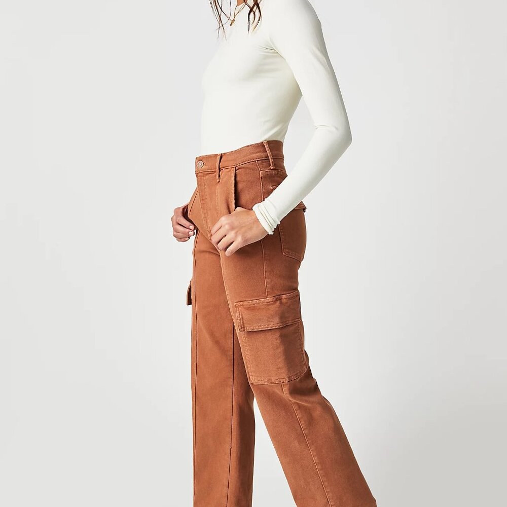 MOTHER The Rambler Cargo Ankle Pants Glazed Ginger Size 32 NWT! $238 - Picture 2 of 7